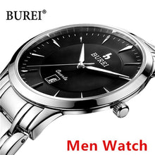Load image into Gallery viewer, Luxury Brand BUREI Watch Men Women Couple Lover's Waterproof Hours Casual Quartz Wrist Watch Clock Relogio Masculino Feminino