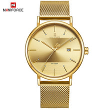 Load image into Gallery viewer, NAVIFORCE Quartz Watches Clock Male Couple Waterproof Top Brand Women Luxury Men Steel Casual Date Wrist Watch Relogio Masculino