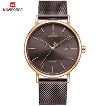 Load image into Gallery viewer, NAVIFORCE Quartz Watches Clock Male Couple Waterproof Top Brand Women Luxury Men Steel Casual Date Wrist Watch Relogio Masculino