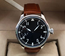 Load image into Gallery viewer, Sapphire crystal or mineral glass 44mm Asian 6497 17 jewels Mechanical Hand Wind movement men's watch luminous pa156-p8