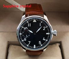 Load image into Gallery viewer, Sapphire crystal or mineral glass 44mm Asian 6497 17 jewels Mechanical Hand Wind movement men's watch luminous pa156-p8