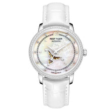 Load image into Gallery viewer, New Reef Tiger/RT Fashion Womens Watches Blue Dial Rose Gold Watches for Lover Diamonds Ladies Watches Relogio Feminino RGA1550