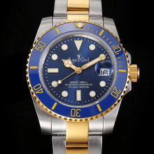 Load image into Gallery viewer, Luxury Brand New Men Automatic Mechanical Watches Silver Gold Black Green Blue Stainless Steel Ceramic Bezel Sapphire Watch AAA+