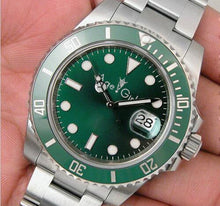 Load image into Gallery viewer, Luxury Brand New Men Automatic Mechanical Watches Silver Gold Black Green Blue Stainless Steel Ceramic Bezel Sapphire Watch AAA+