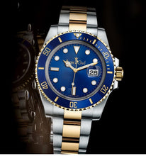 Load image into Gallery viewer, Luxury Brand New Men Automatic Mechanical Watches Silver Gold Black Green Blue Stainless Steel Ceramic Bezel Sapphire Watch AAA+