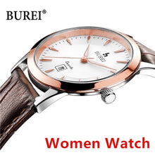 Load image into Gallery viewer, Luxury Brand BUREI Watch Men Women Couple Lover&#39;s Waterproof Hours Casual Quartz Wrist Watch Clock Relogio Masculino Feminino
