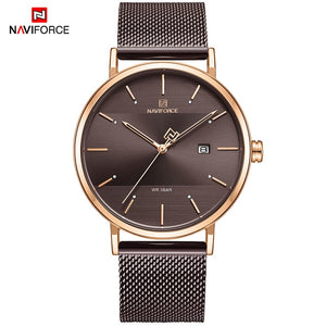 NAVIFORCE Quartz Watches Clock Male Couple Waterproof Top Brand Women Luxury Men Steel Casual Date Wrist Watch Relogio Masculino