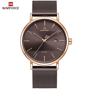 NAVIFORCE Quartz Watches Clock Male Couple Waterproof Top Brand Women Luxury Men Steel Casual Date Wrist Watch Relogio Masculino