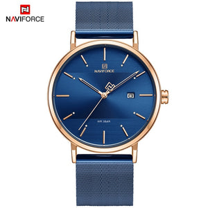 NAVIFORCE Quartz Watches Clock Male Couple Waterproof Top Brand Women Luxury Men Steel Casual Date Wrist Watch Relogio Masculino