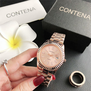 CONTENA Calendar Simple Casual Small Strap Women's Watch Wholesale