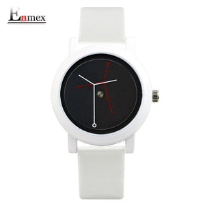 Enmex creative design lady wristwatch branch concept brief stainless steel simple face nature fashion quartz lady watches