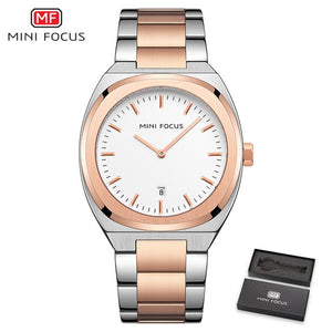 MINI FOCUS Mens Watches Top Brand Luxury Fashion Wrist Watch Men Waterproof Gold Stainless Steel Relogio Masculino  Reloj Hombre