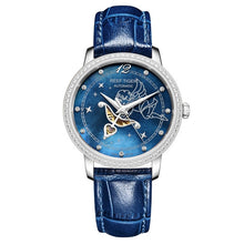 Load image into Gallery viewer, New Reef Tiger/RT Fashion Womens Watches Blue Dial Rose Gold Watches for Lover Diamonds Ladies Watches Relogio Feminino RGA1550
