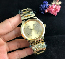 Load image into Gallery viewer, NEW Luxury Fashion Women Watches Silver Gold Round Stainless Steel Band Quartz Watch Female Clock Montre Femme Relogio Feminino
