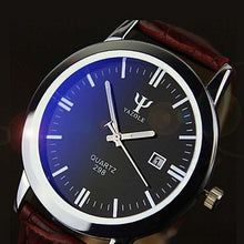 Load image into Gallery viewer, Fashion Wristwatch Man Leather Band Calendar Date Analog Quartz Waterproof Wrist Watch Relgio esportivo часы для занятий спортом
