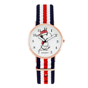 Snoopy Kids Watch Children Watch Casual Fashion Cute Quartz Wristwatches Girls Waterproof Canvas Bracelet clock